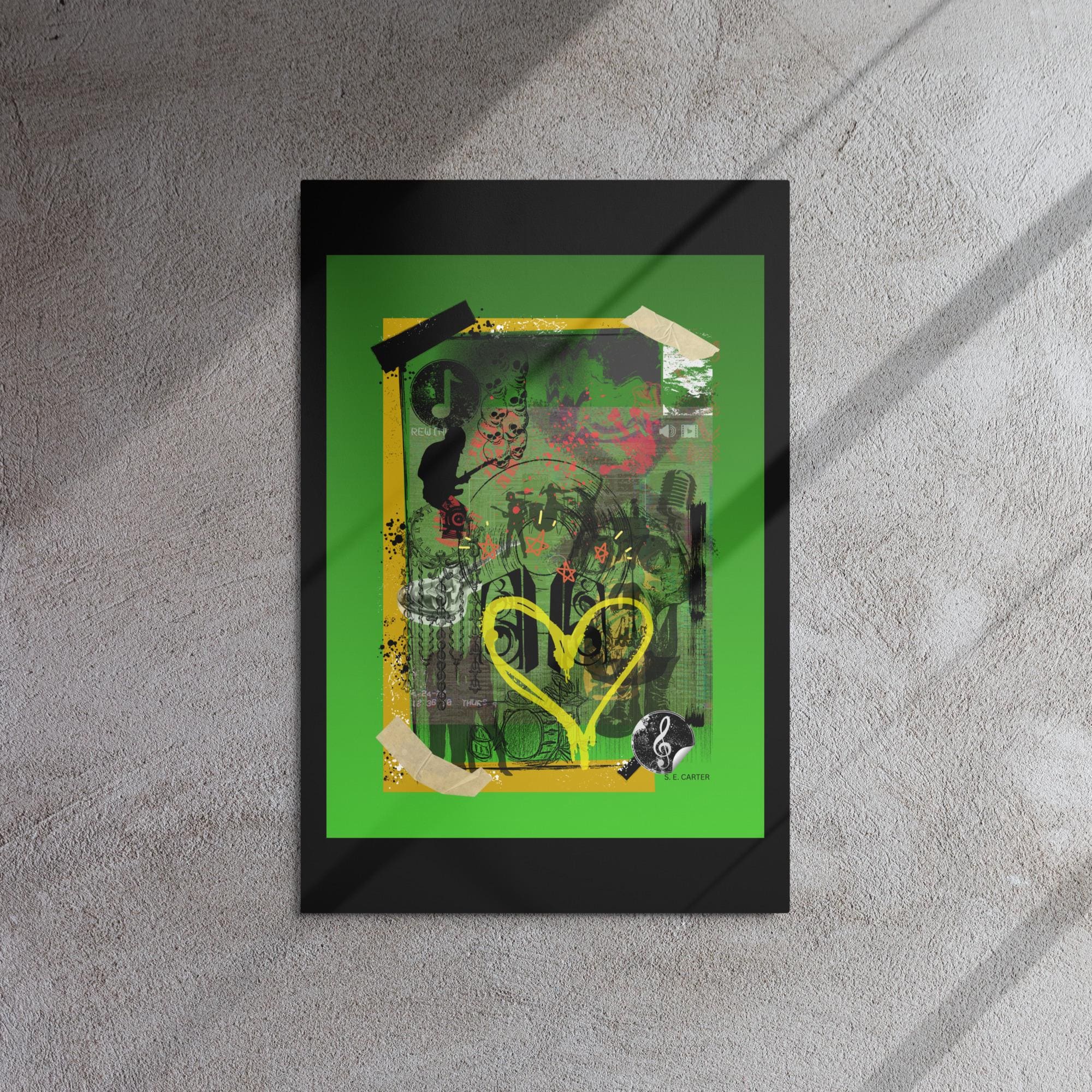 Wall art poster. Surreal, atmospheric, digital illustration -20x30 Metal prints - "The Flyer", gallery image 2