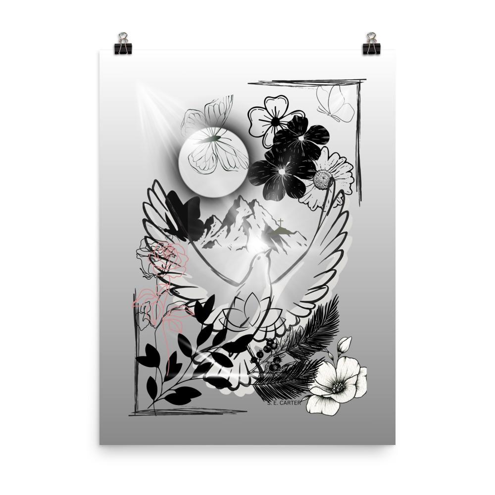 Wall art poster. Surreal, atmospheric, digital illustration -ARTISTIC, FANTASY, Photo paper poster 18X24, gallery image 2