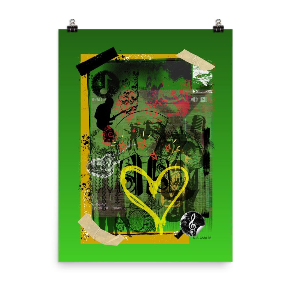 Wall art poster. Surreal, atmospheric, digital illustration -18x24 Photo paper poster - "The Flyer", gallery image 2