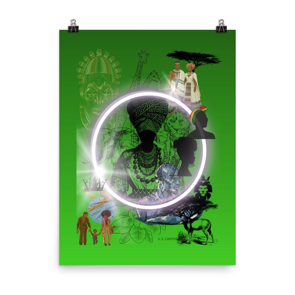Wall art poster. Surreal, atmospheric, digital illustration -Artistic paper poster - 18x24, gallery image 2