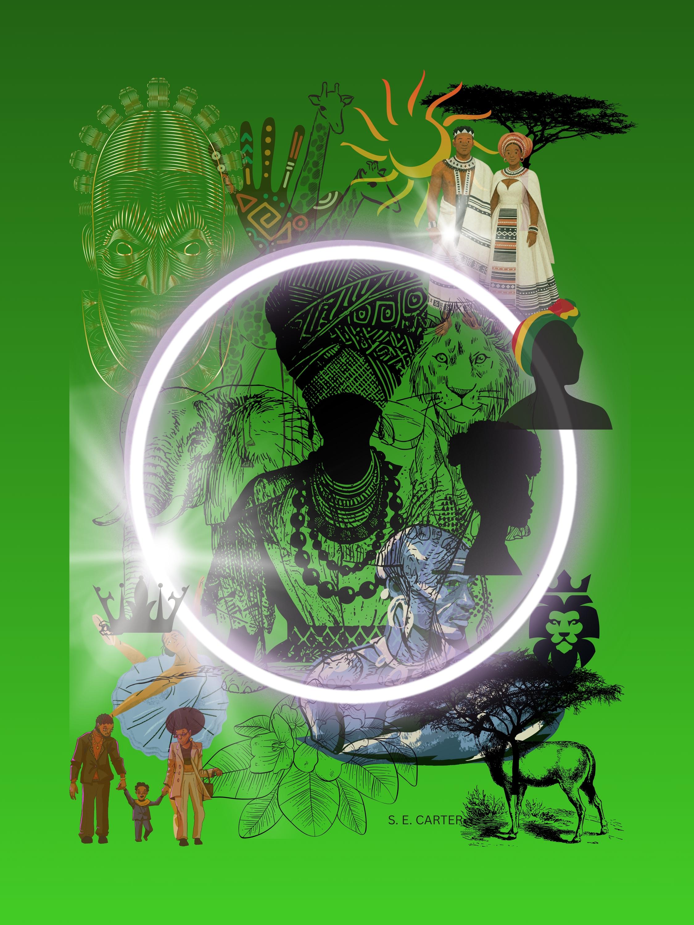 Wall art poster. Surreal, atmospheric, digital illustration -Artistic paper poster - 18x24