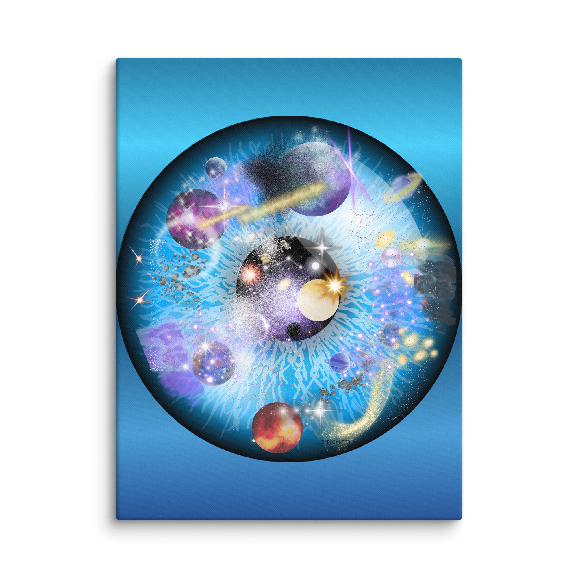 Wall art poster. Surreal, atmospheric, digital illustration -Canvas 18x24 - "The witness", gallery image 2