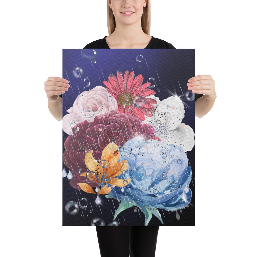 Wall art poster. Surreal, atmospheric, digital illustration -Canvas 18x24 - "Ladybug", gallery image 2