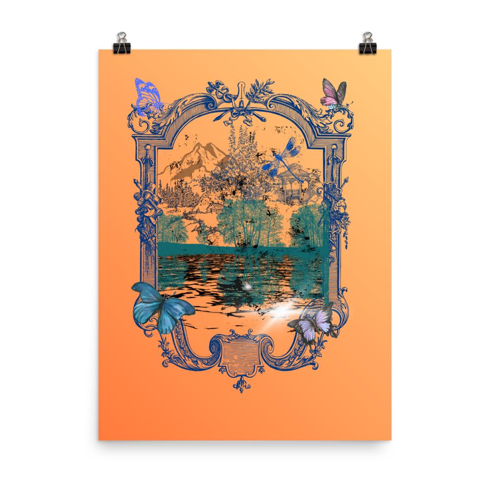 Wall art poster. Surreal, atmospheric, digital illustration -Photo paper poster 18x24, gallery image 2