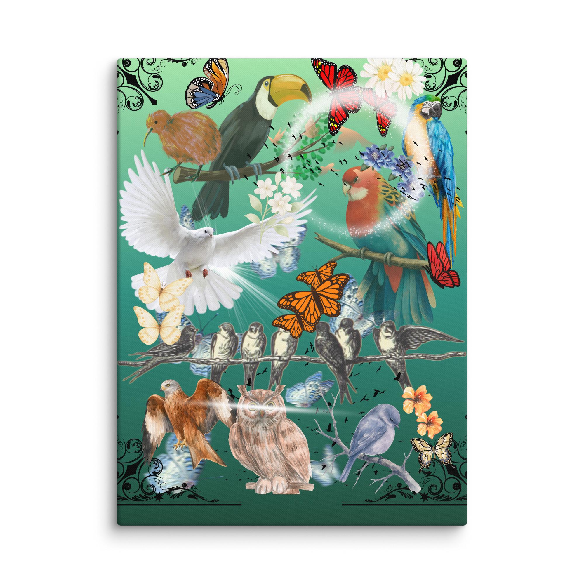 Wall art poster. Surreal, atmospheric, digital illustration -Canvas 18x24 - "No cages", gallery image 2