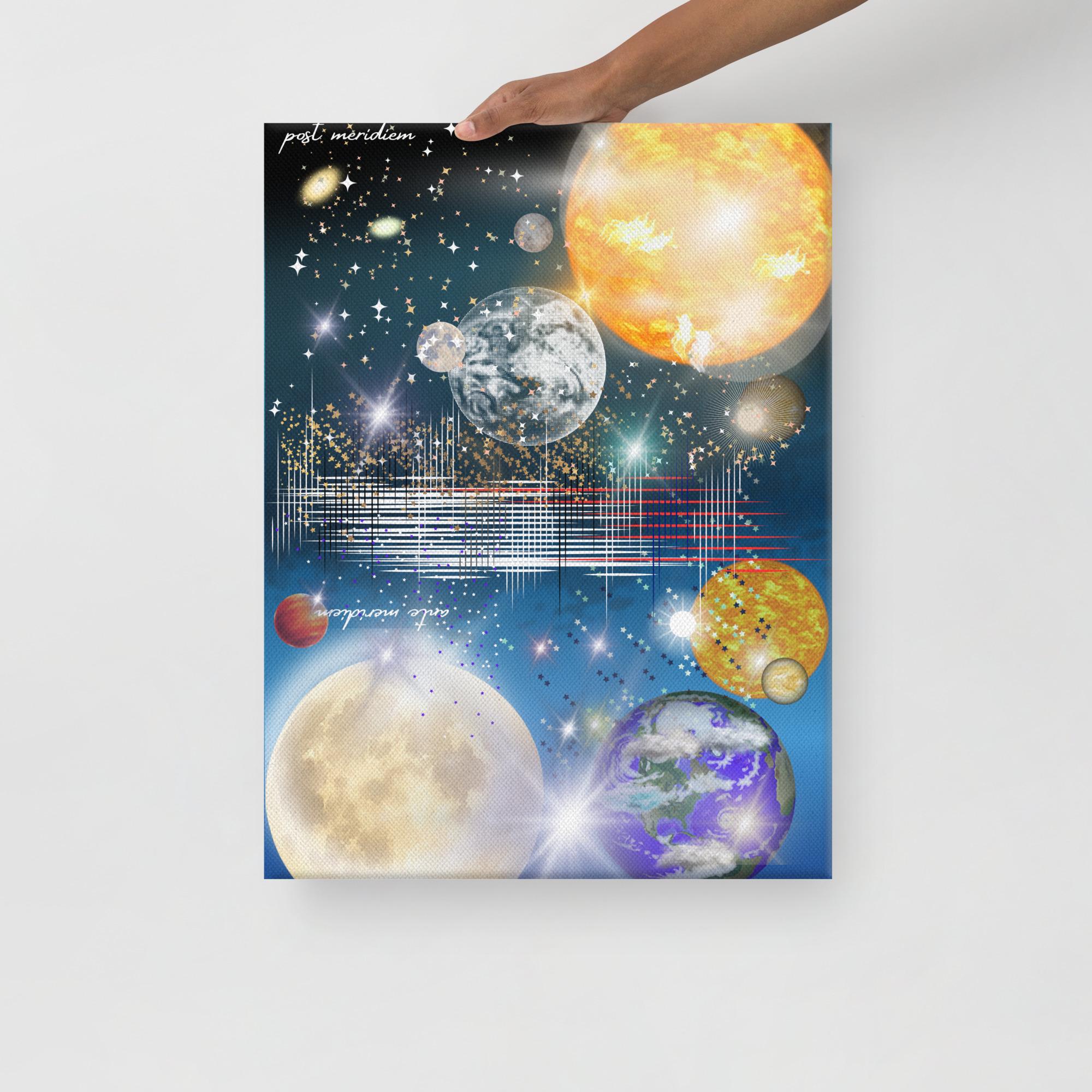 Wall art poster. Surreal, atmospheric, digital illustration - Canvas - 18x24 - "am - pm", gallery image 2