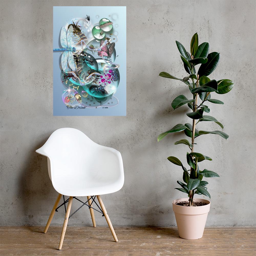 Wall art poster. Surreal, atmospheric, digital illustration - Photo paper poster 24X36, gallery image 2