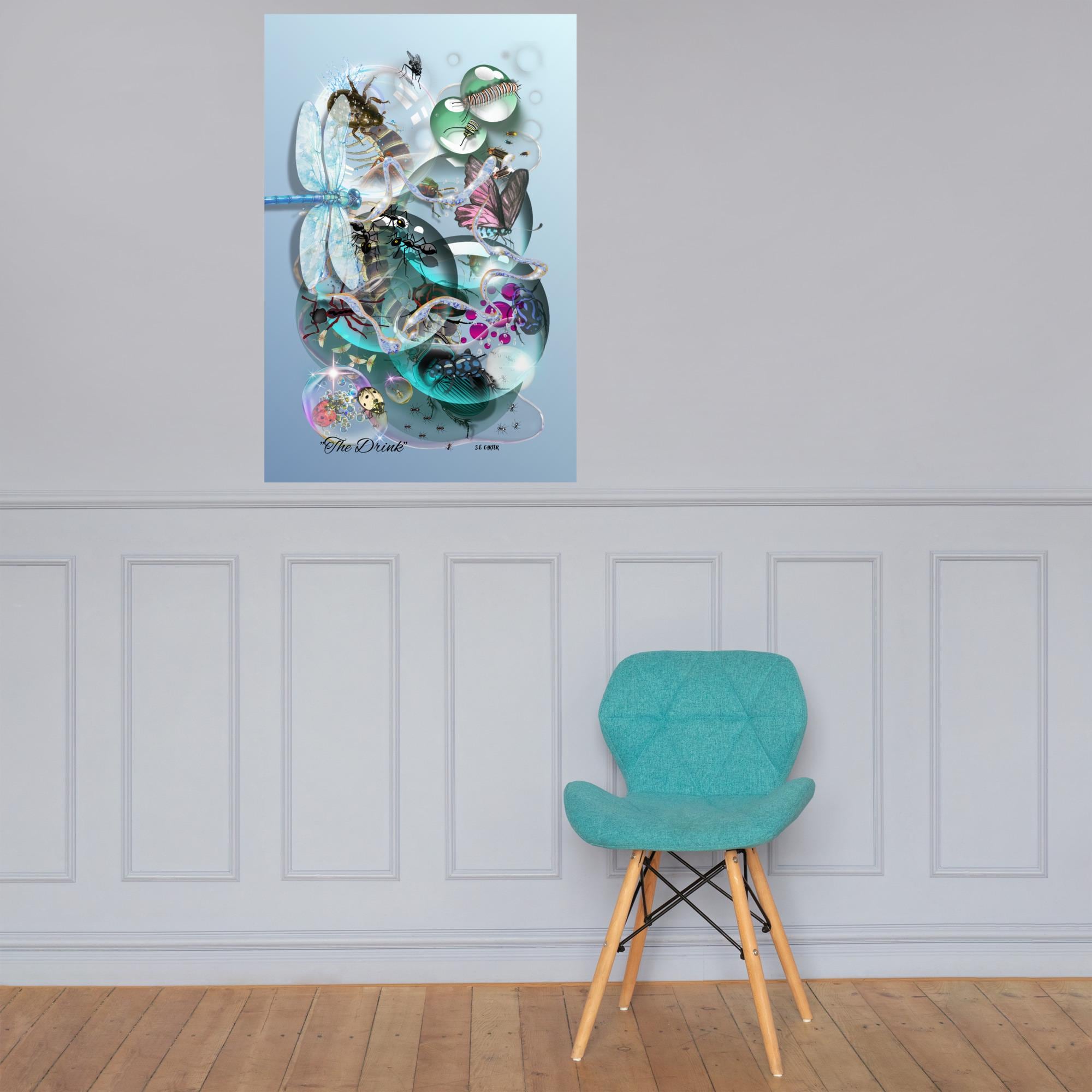 Wall art poster. Surreal, atmospheric, digital illustration - Photo paper poster 24X36, gallery image 3