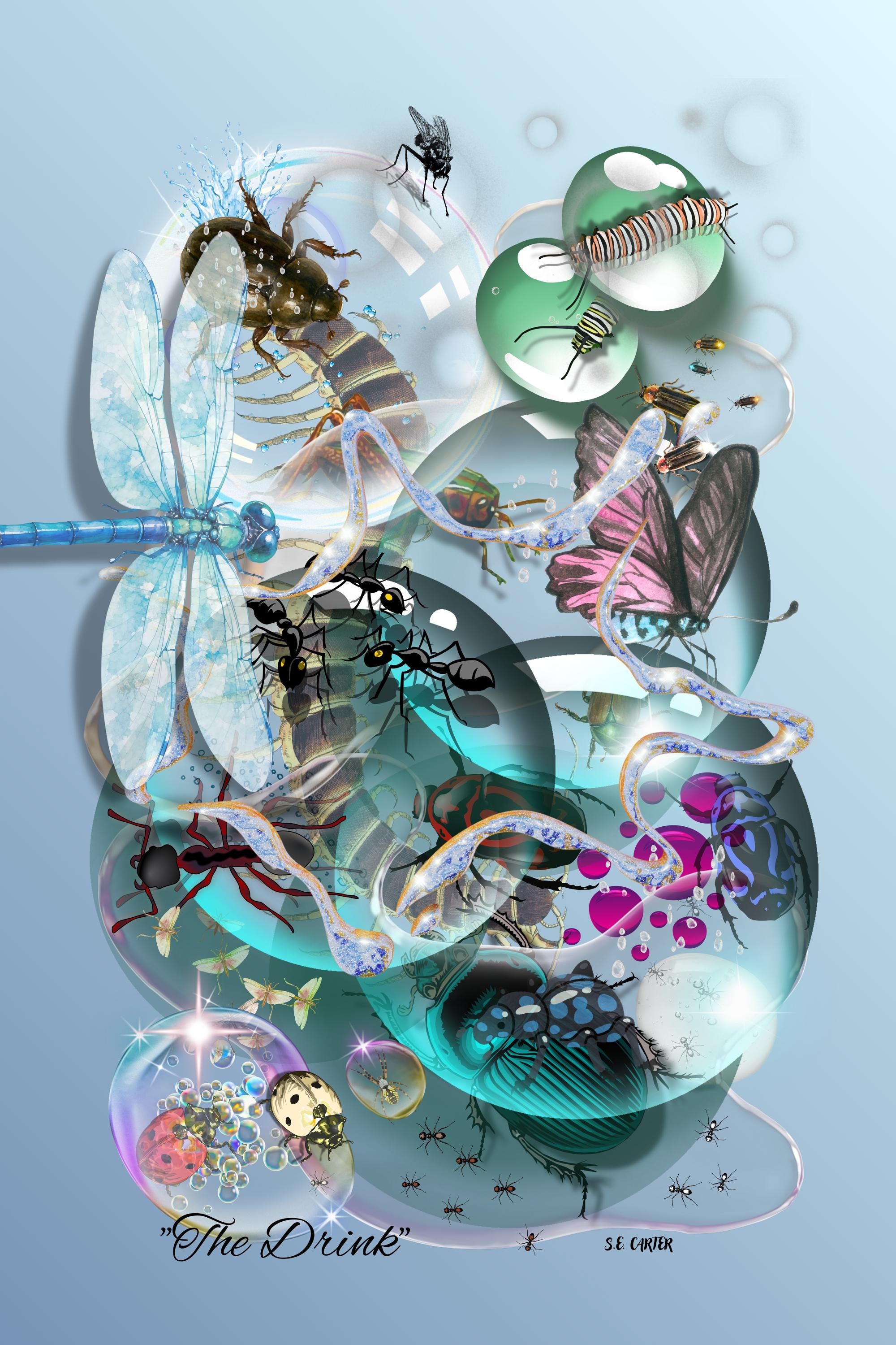 Wall art poster. Surreal, atmospheric, digital illustration - Photo paper poster 24X36