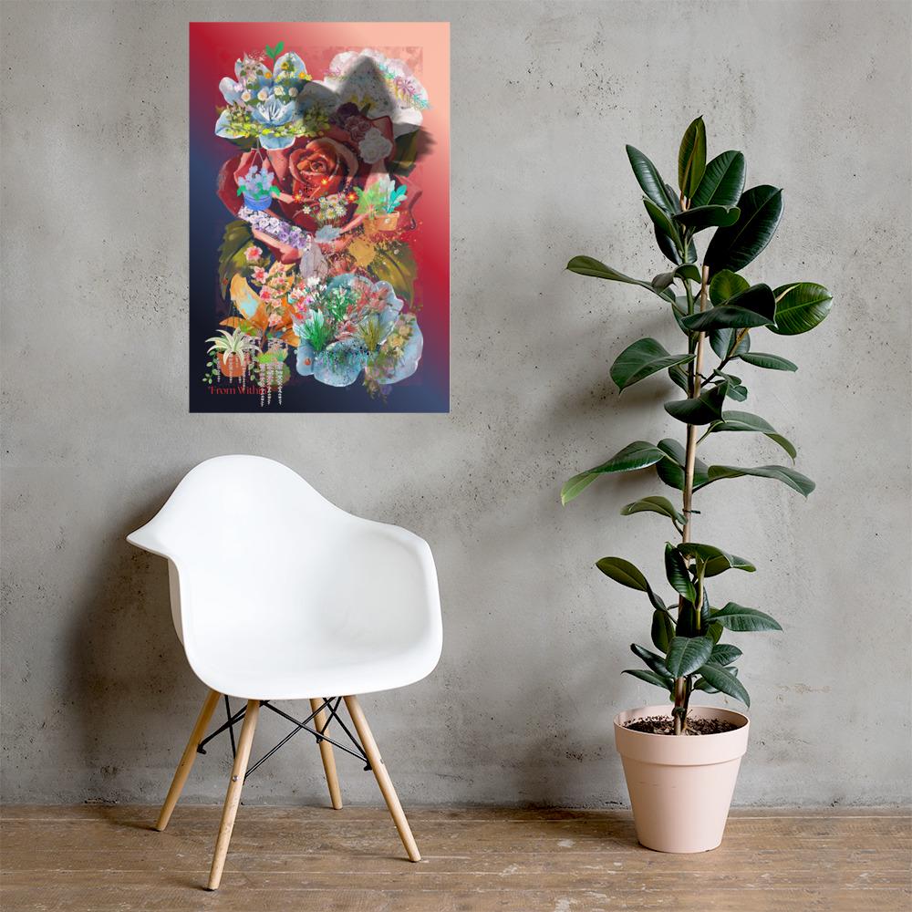 Wall art poster. Surreal, atmospheric, digital illustration - Photo paper poster 24X36, gallery image 2