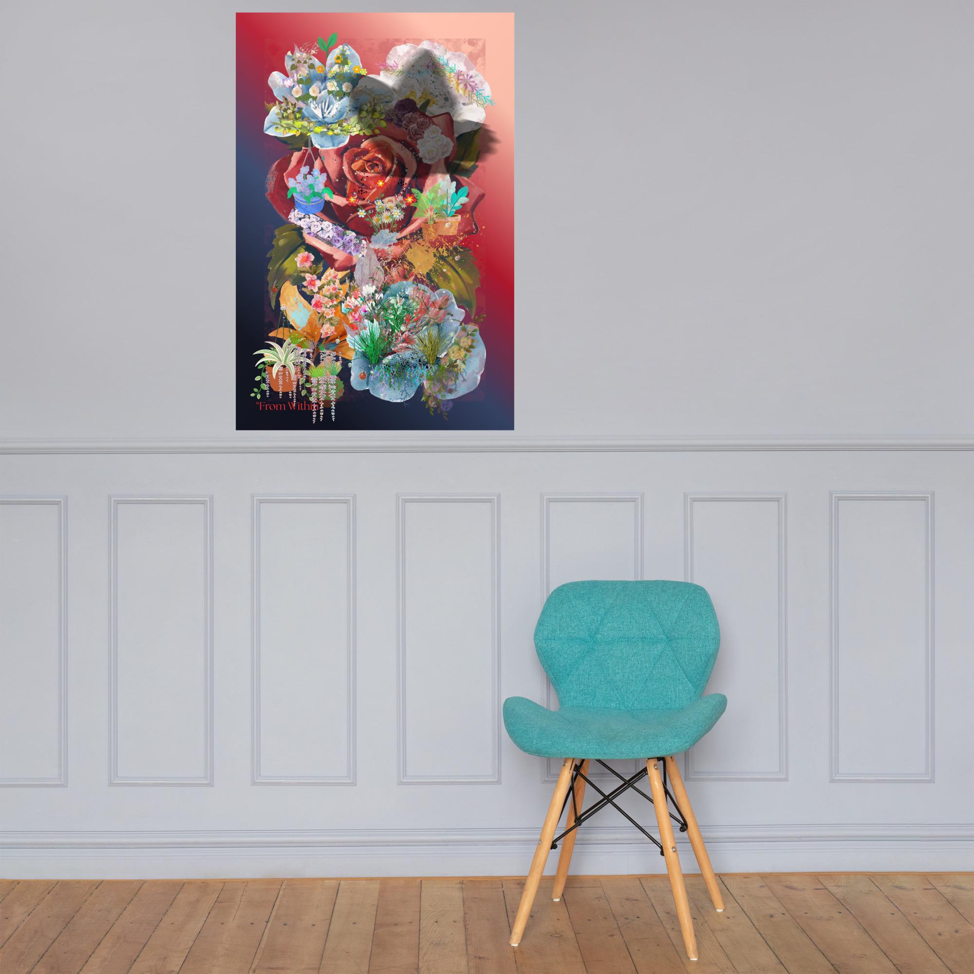 Wall art poster. Surreal, atmospheric, digital illustration - Photo paper poster 24X36, gallery image 3