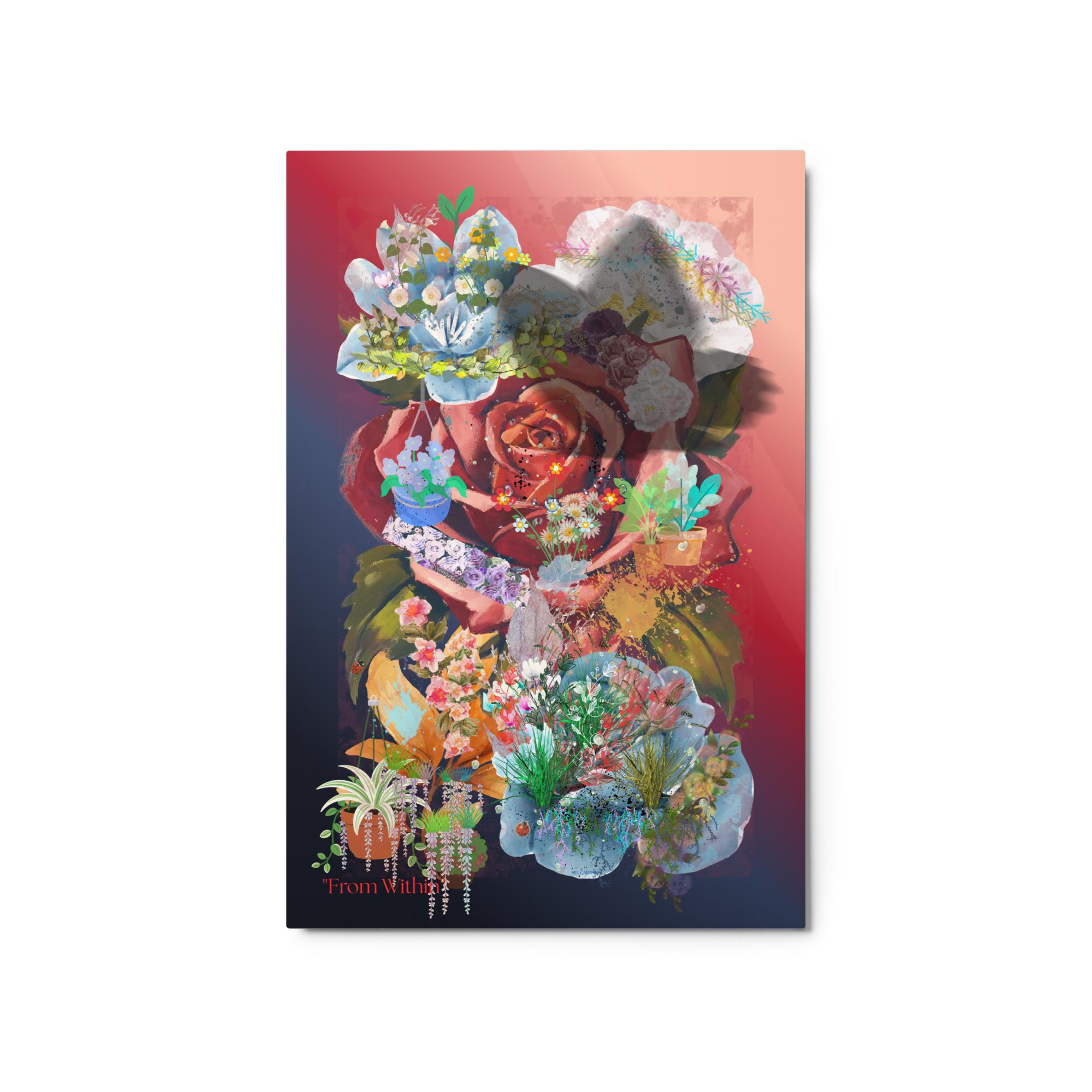 Wall art poster. Surreal, atmospheric, digital illustration - Metal prints 20X30 - "FROM WITHIN", gallery image 2