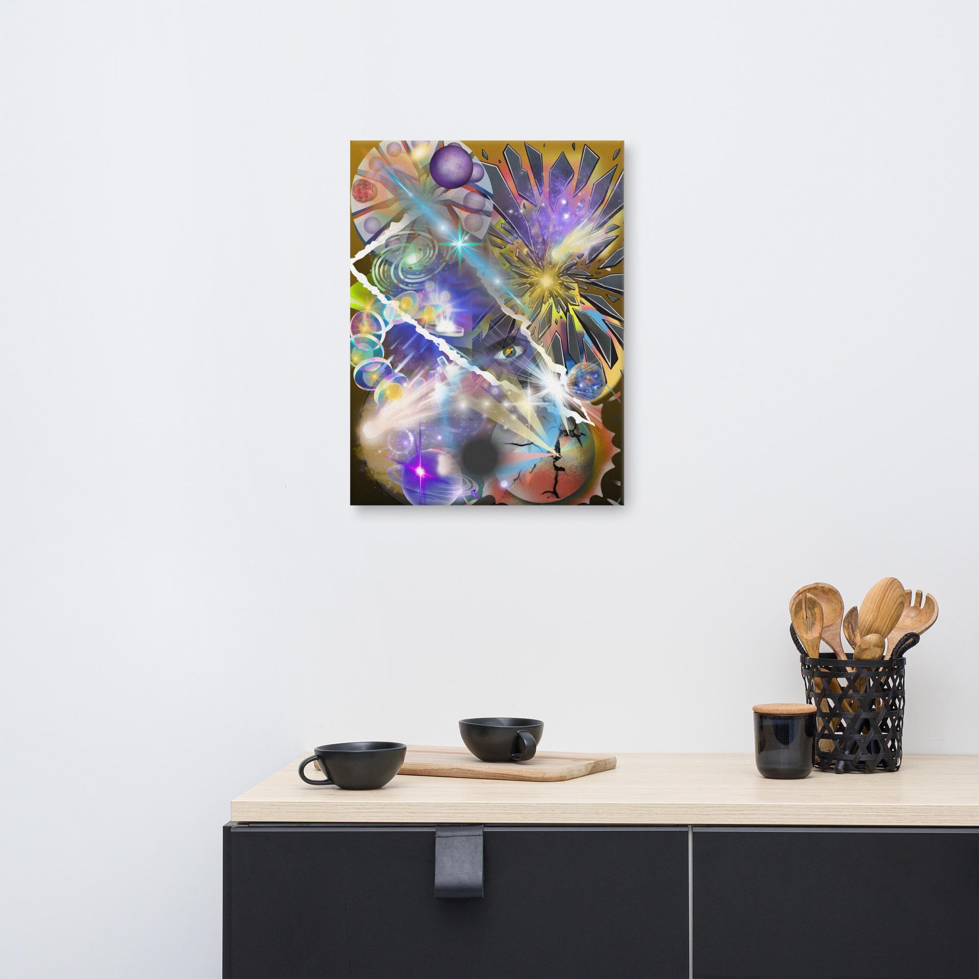 Wall art poster. Surreal, atmospheric, digital illustration - Canvas 18x24 "yxalag", gallery image 2