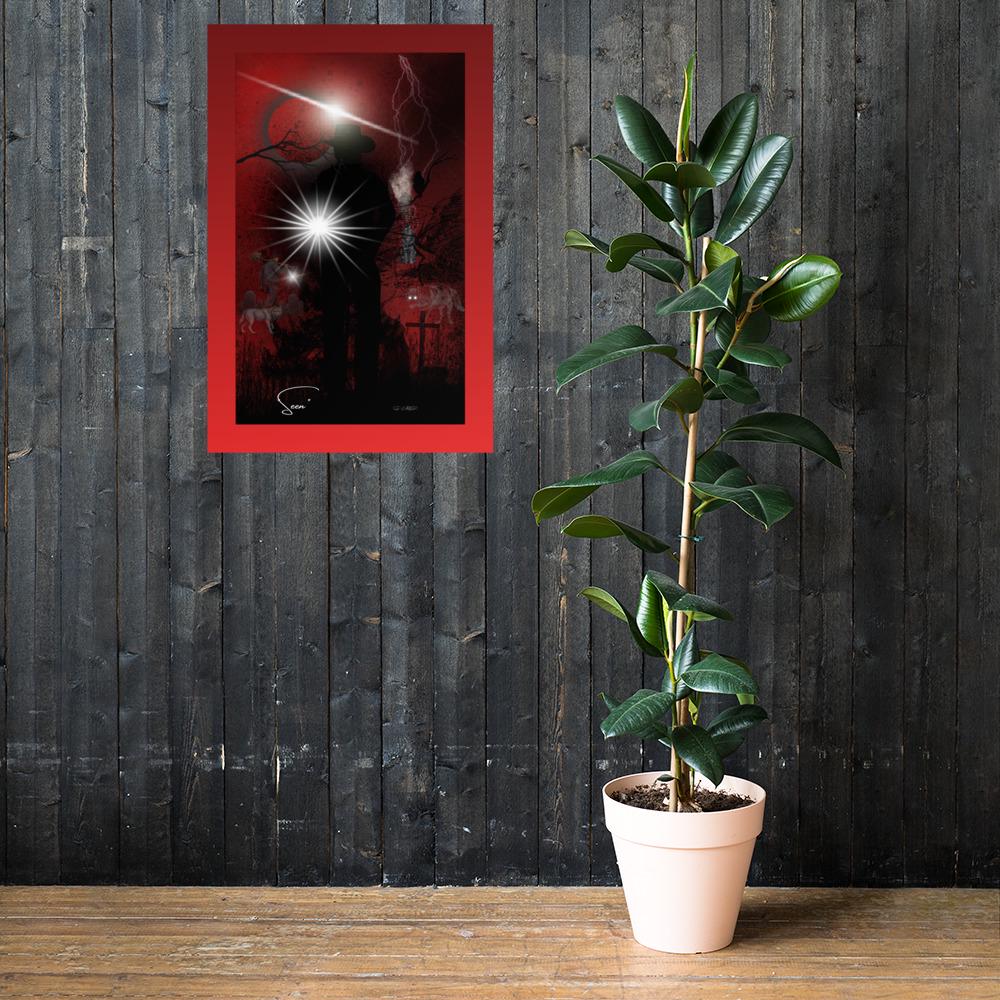 Wall art poster. Surreal, atmospheric, digital illustration - Photo paper poster 24X36 - "SEEN", gallery image 4