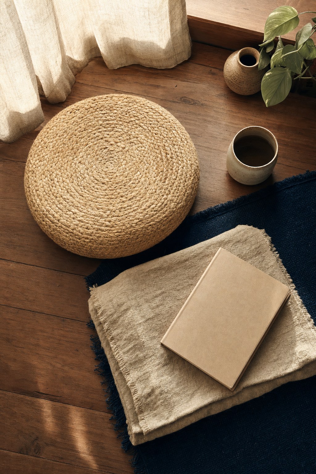 A simple quiet corner prepared for a reflective pause