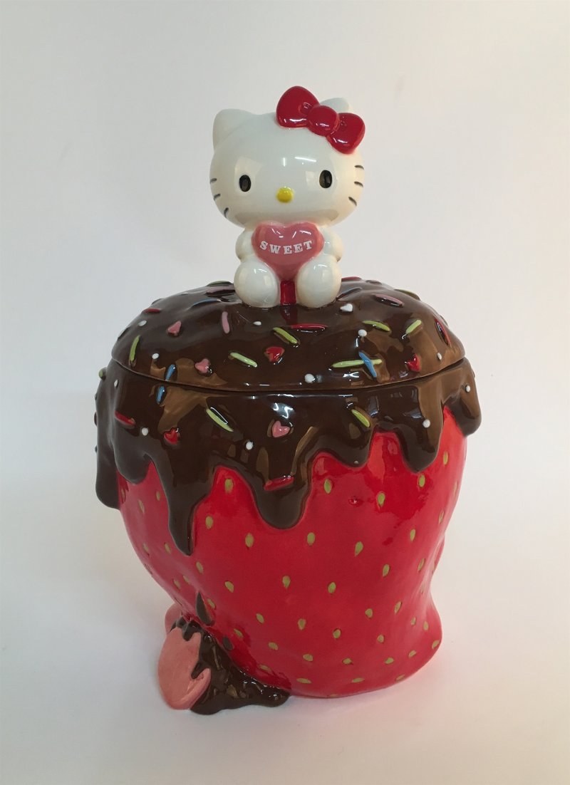 Hello Kitty with Strawberry Cookie Jar