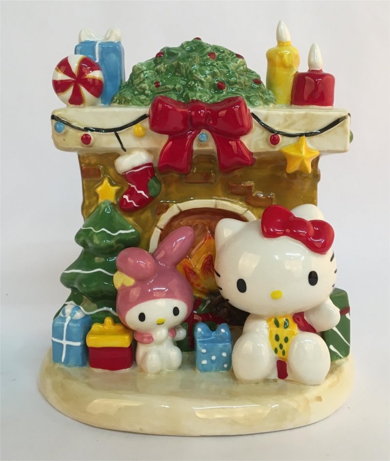 Holiday Fireplace Figurine