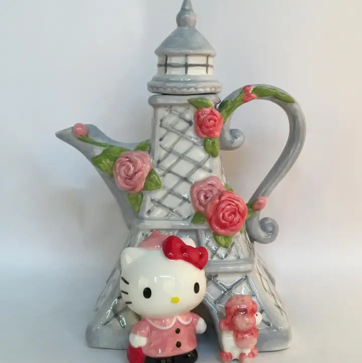Hello Kitty Bonjour Paris Teapot
