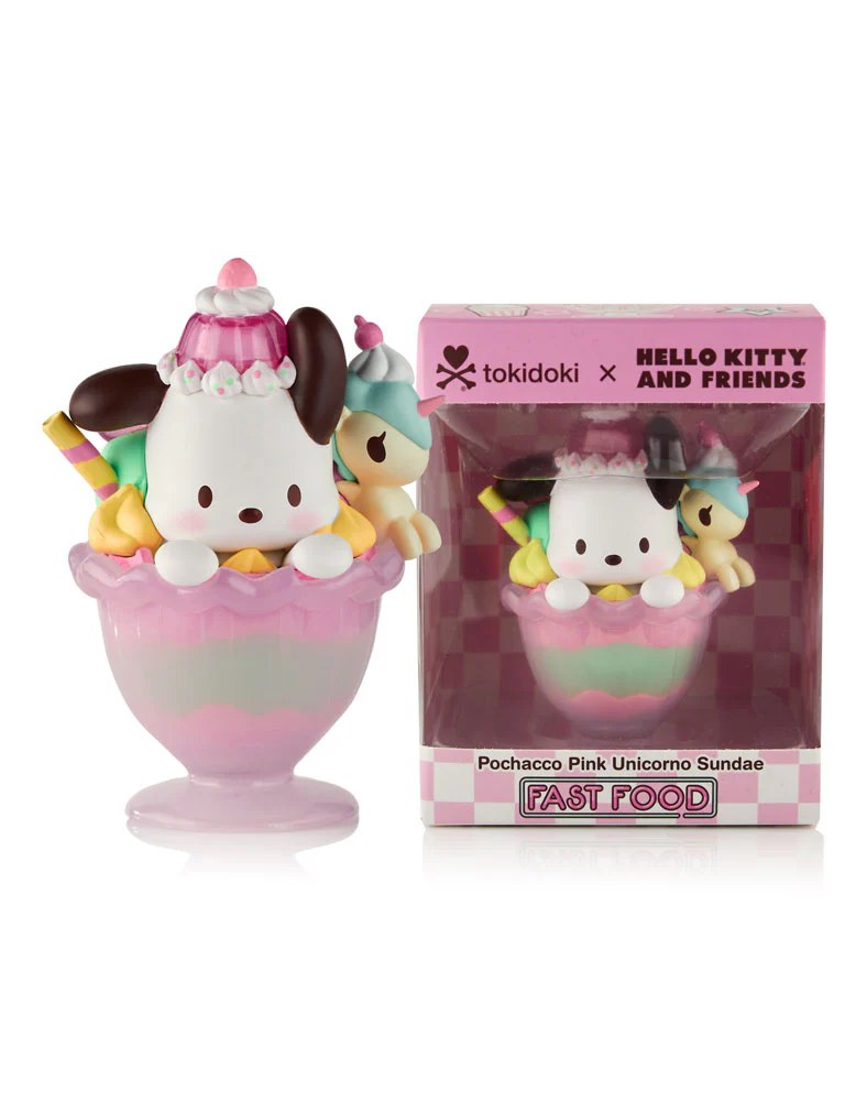 Tokidoki x Hello Kitty and Friends Fast Food - Pochacco Pink Unicorno Sundae (Sp