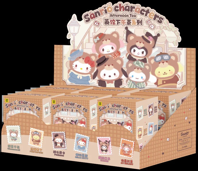 Sanrio Afternoon Tea Series Vinyl Plush Keychains Gift Blind Box
