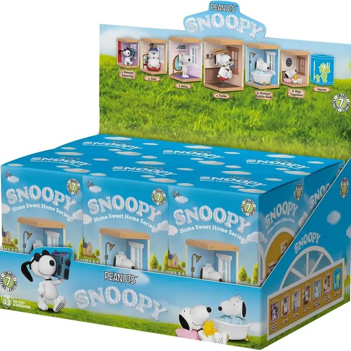 Snoopy Yume Hero Box Blind Box Home Sweet Home Series - 6PDQ