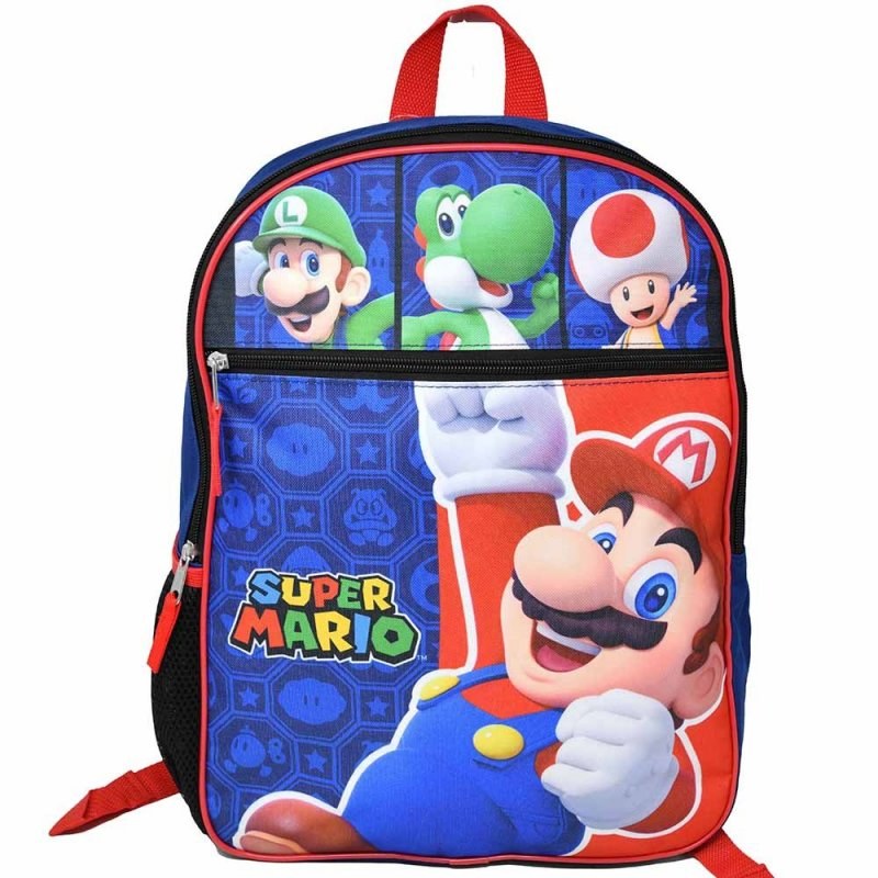 Mario Backpack with 1 Front Pocket