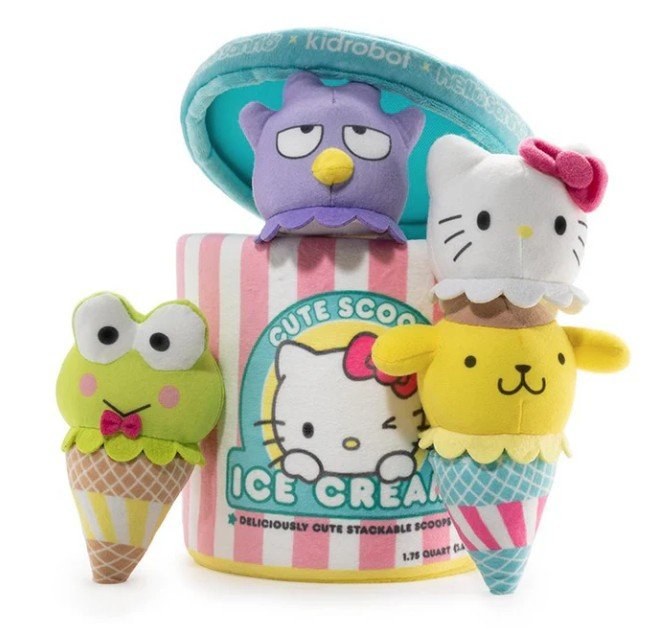 Sanrio Cute Scoops Ice Cream Plush