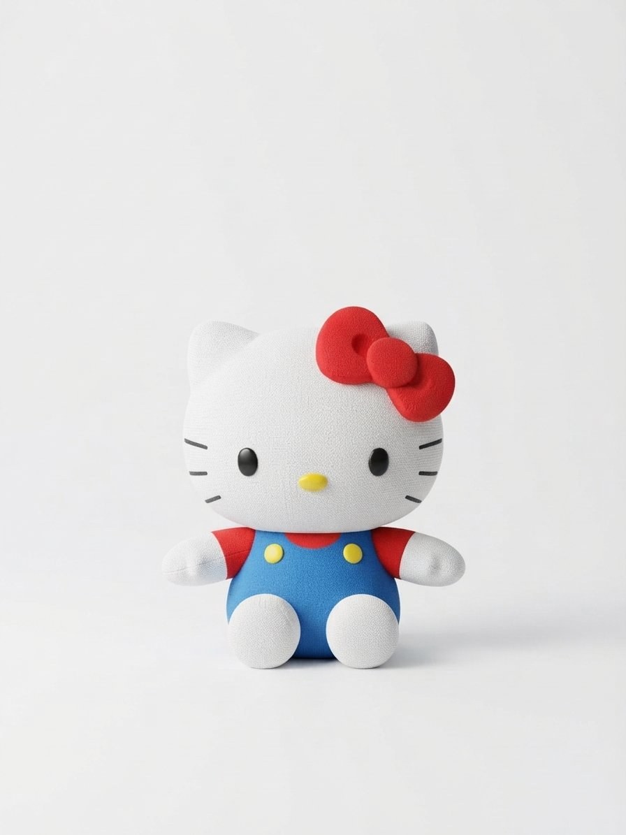 Hello Kitty 4-Inch Magnetic Shoulder Plush