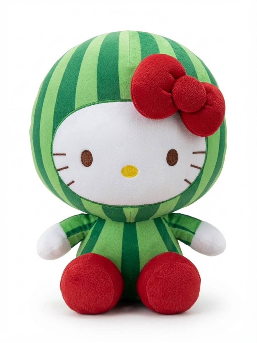 Hello Kitty 13-Inch Watermelon Costume Plush