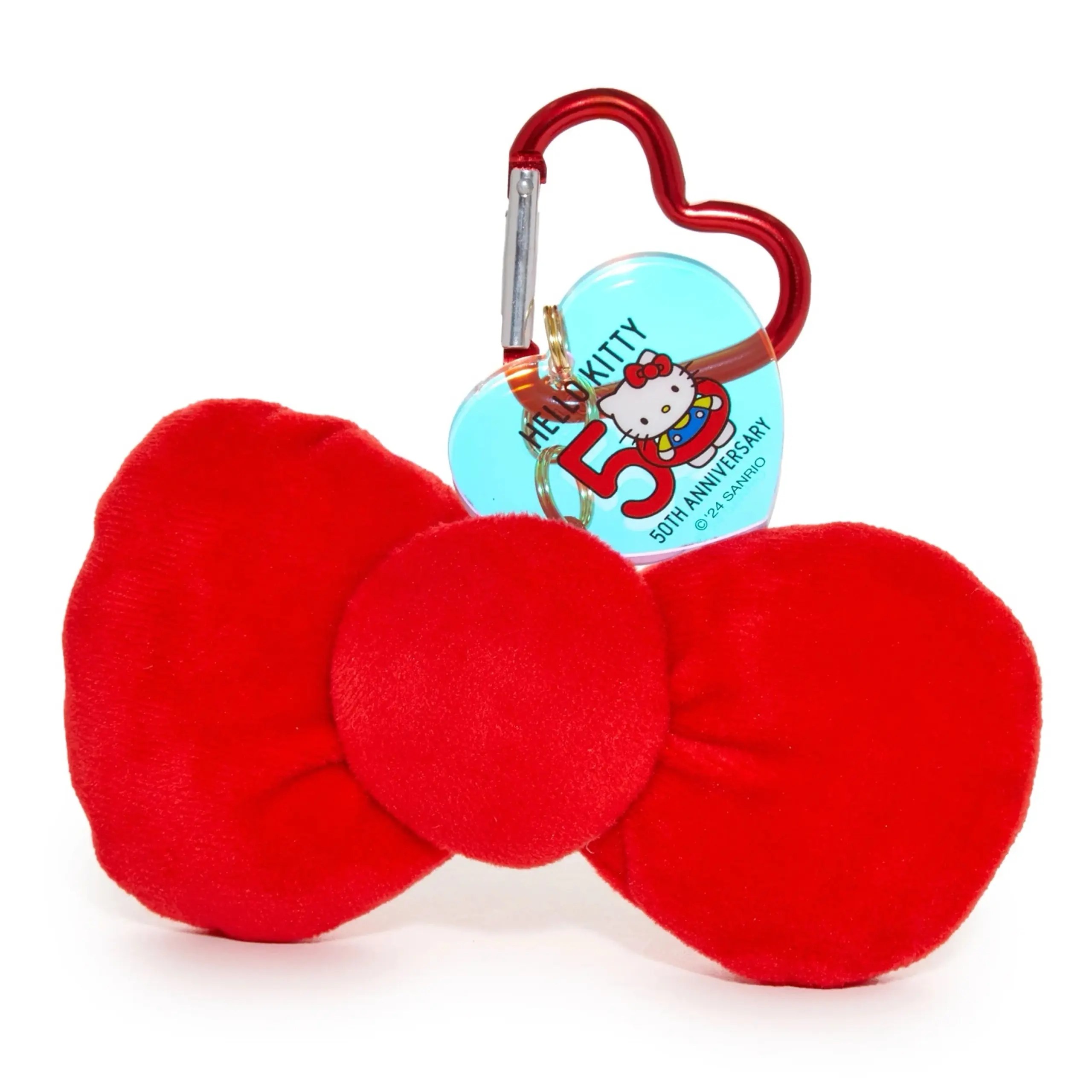 Sanrio Hello Kitty 50th Anniversary Bow Plush Keychain