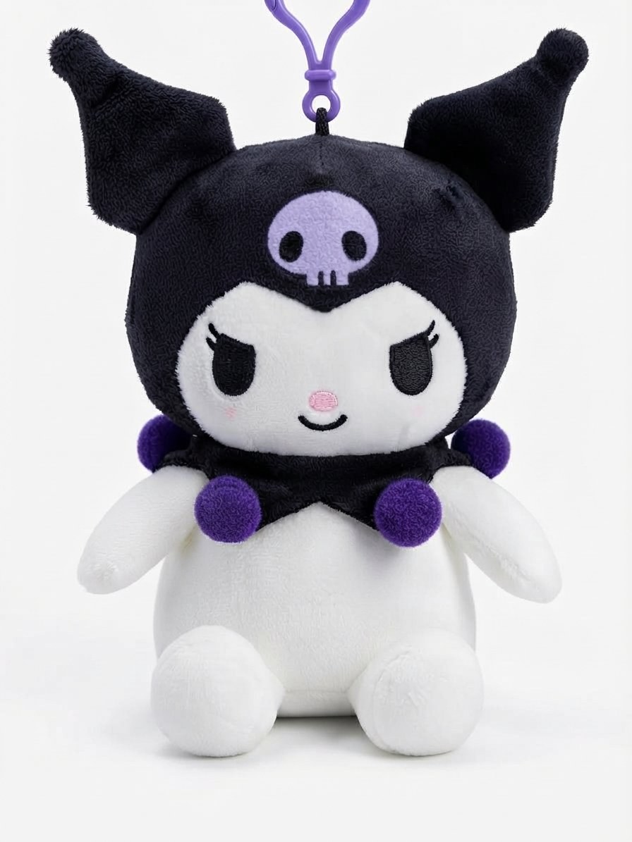 Sanrio Kuromi Sitting Plush Keychain