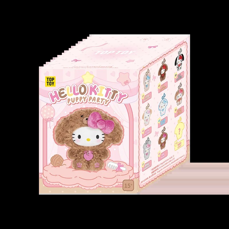 Hello Kitty Puppy Party Series Plush Pendant Blind Box