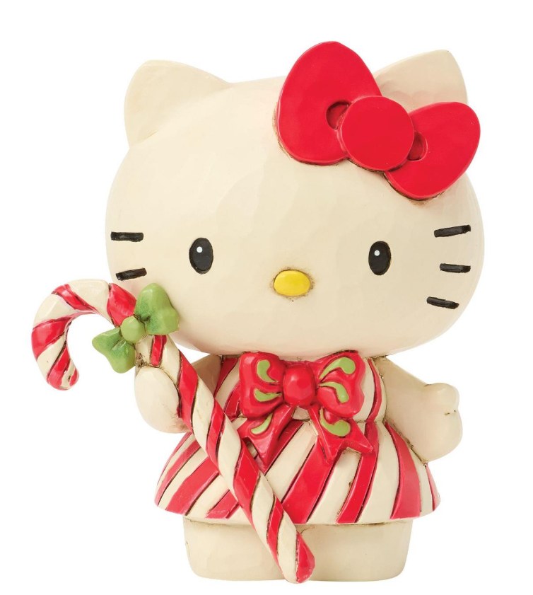 Hello Kitty Candy Cane Mini Figurine