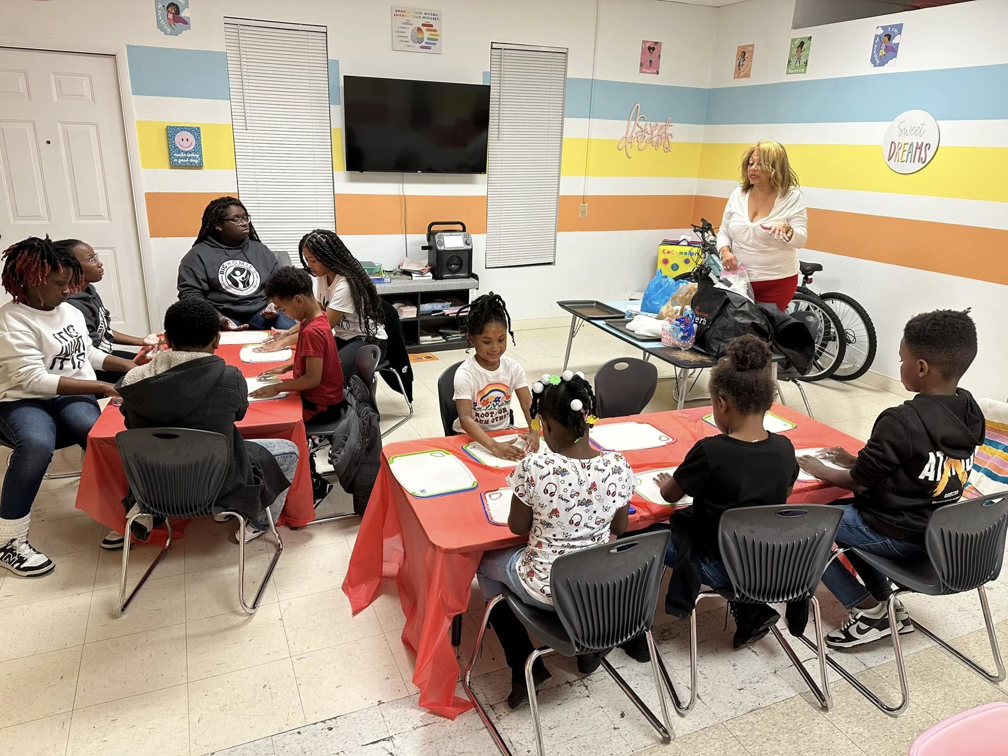 Young people taking part in a Big H.O.M.I.E.S. mentoring activity