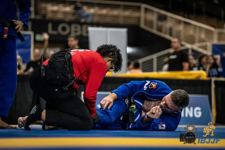 Zack Hunter competing in a Brazilian Jiu-Jitsu match