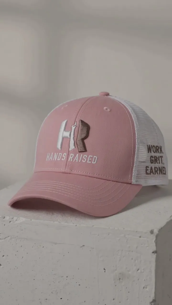 Black Hands Raised girls snapback with embroidered wordmark