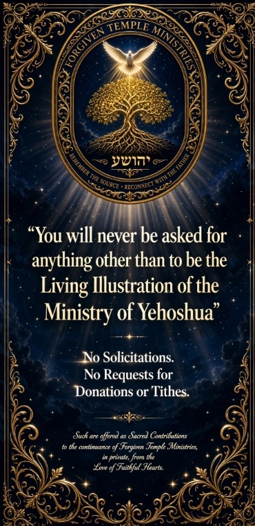 Forgiven Temple Ministries no solicitations artwork