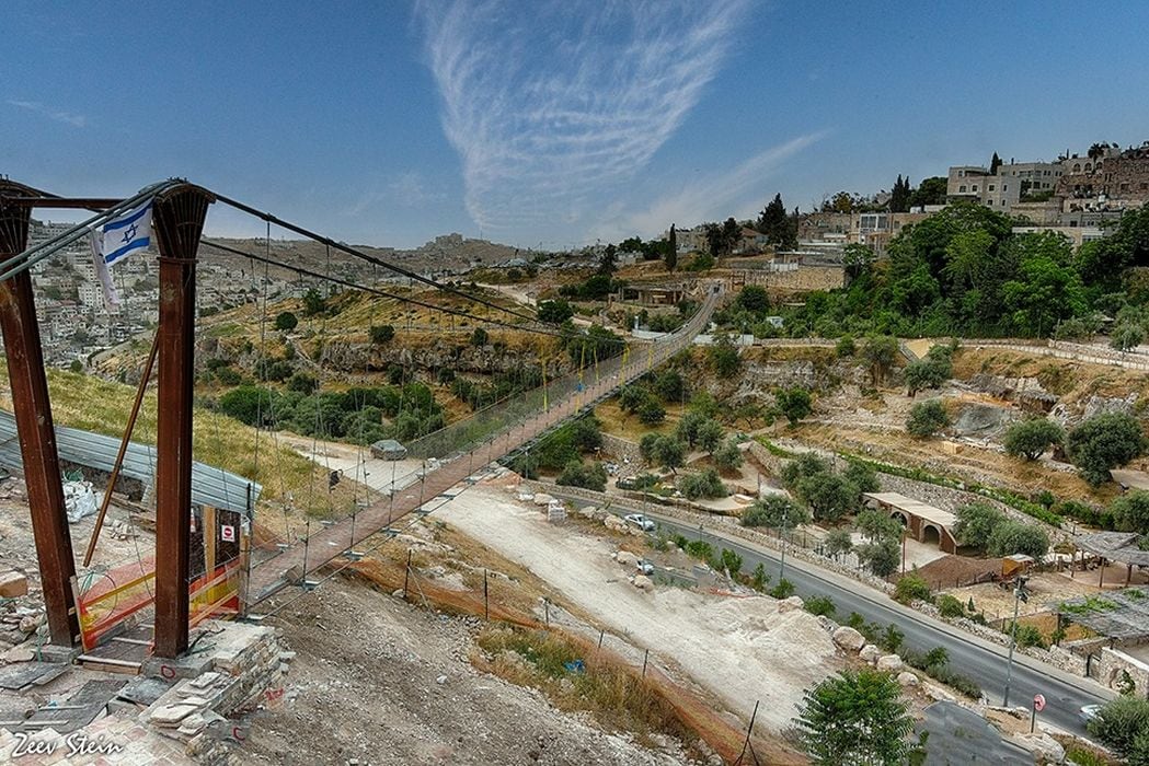 Present-day view across the Valley of Hinnom in Jerusalem