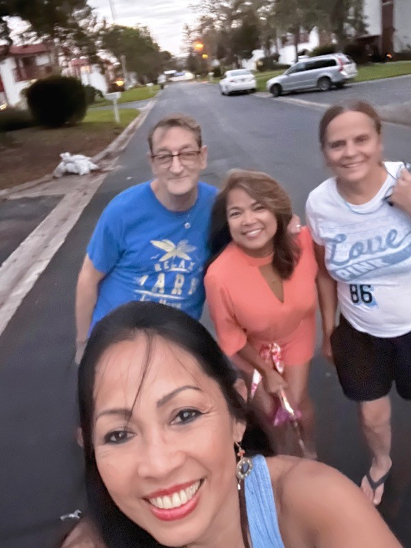 Friends sharing a smile outdoors