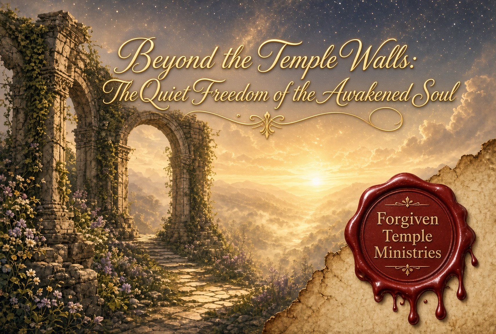 “Beyond the Temple Walls: The Quiet Freedom of the Awakened Soul”