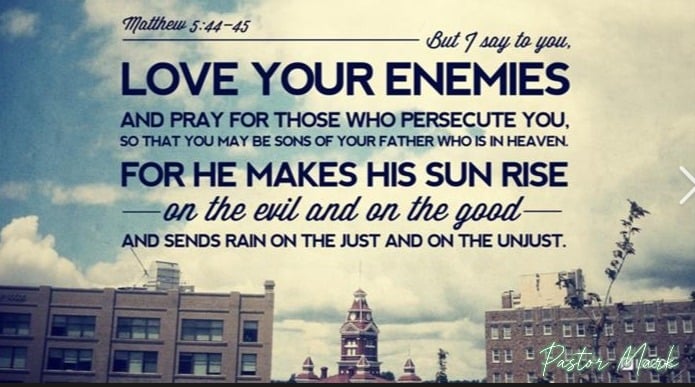 Love your enemies artwork for the Matthew 5:44-48 Gospel reading