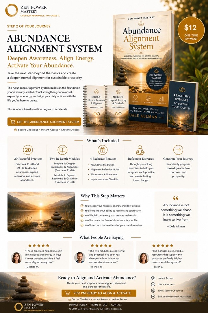 Abundance Alignment System with its two modules and four supporting bonuses