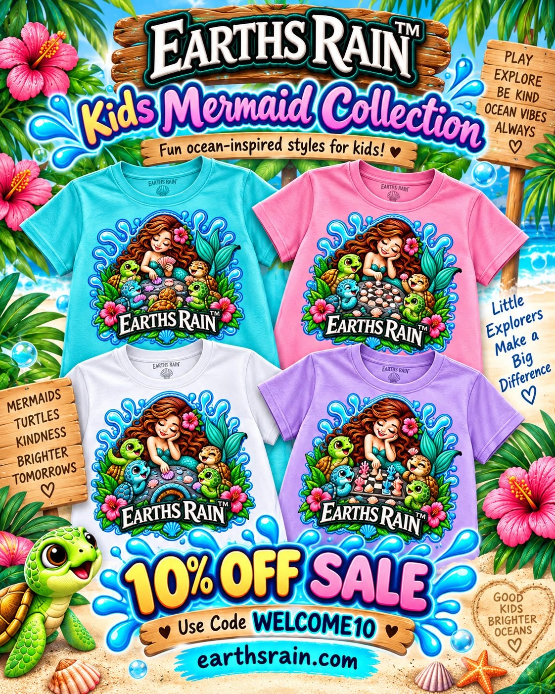 Kids Mermaid Collection, 10% off with code WELCOME10
