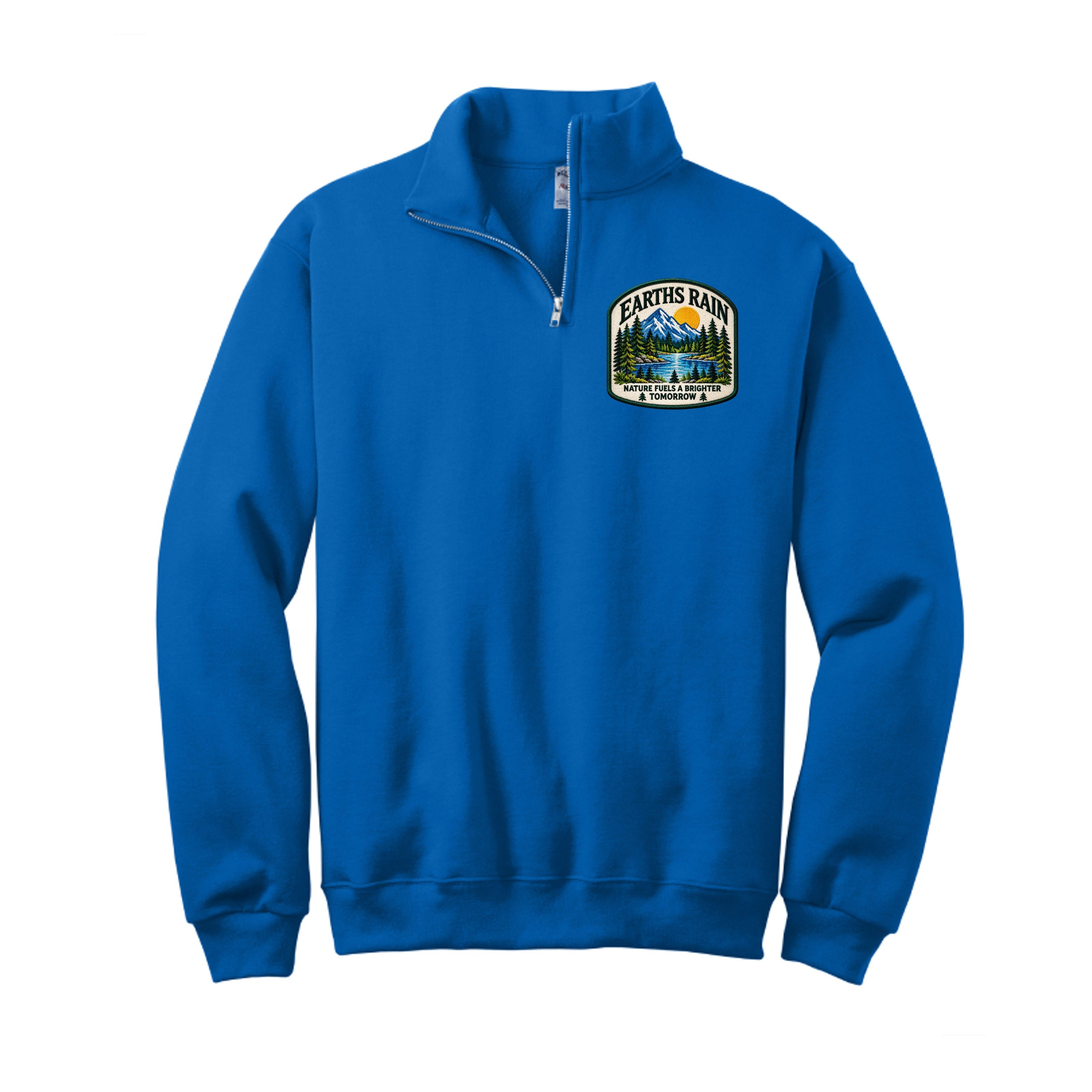 Earths Rain sweatshirt with a colorful nature-inspired design