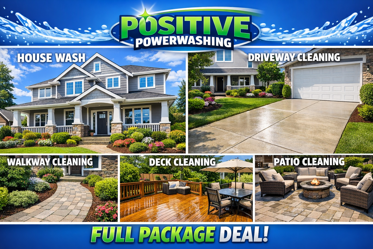 Full Property Package exterior cleaning service