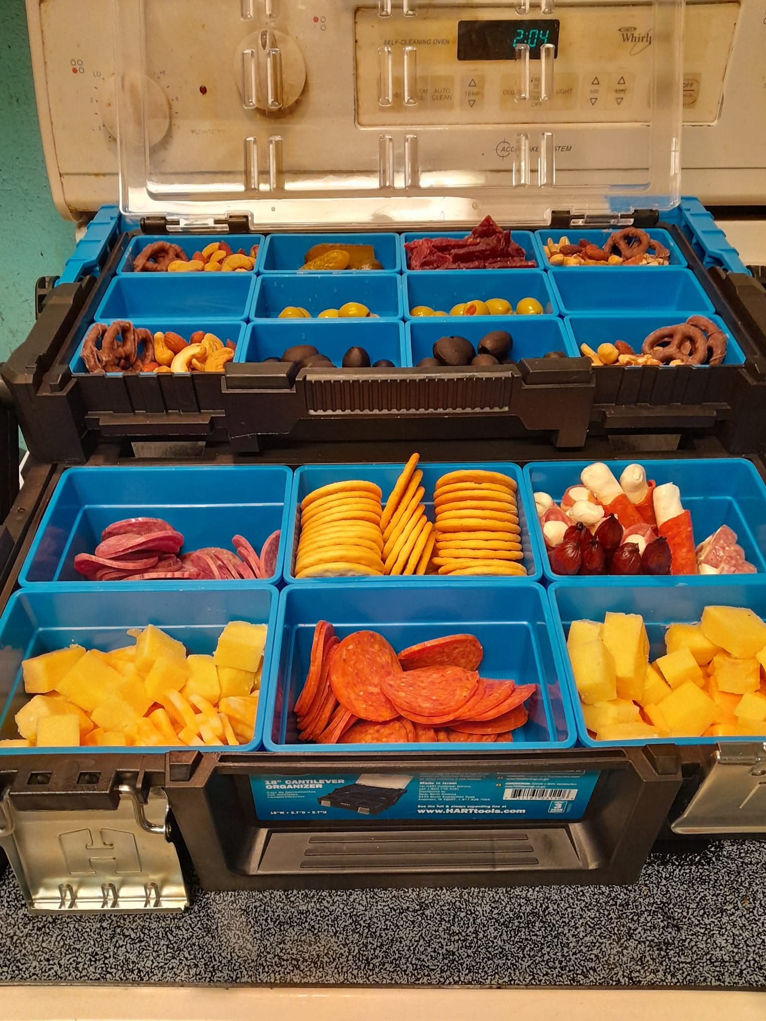 Fresh fruit arranged for a buffet table