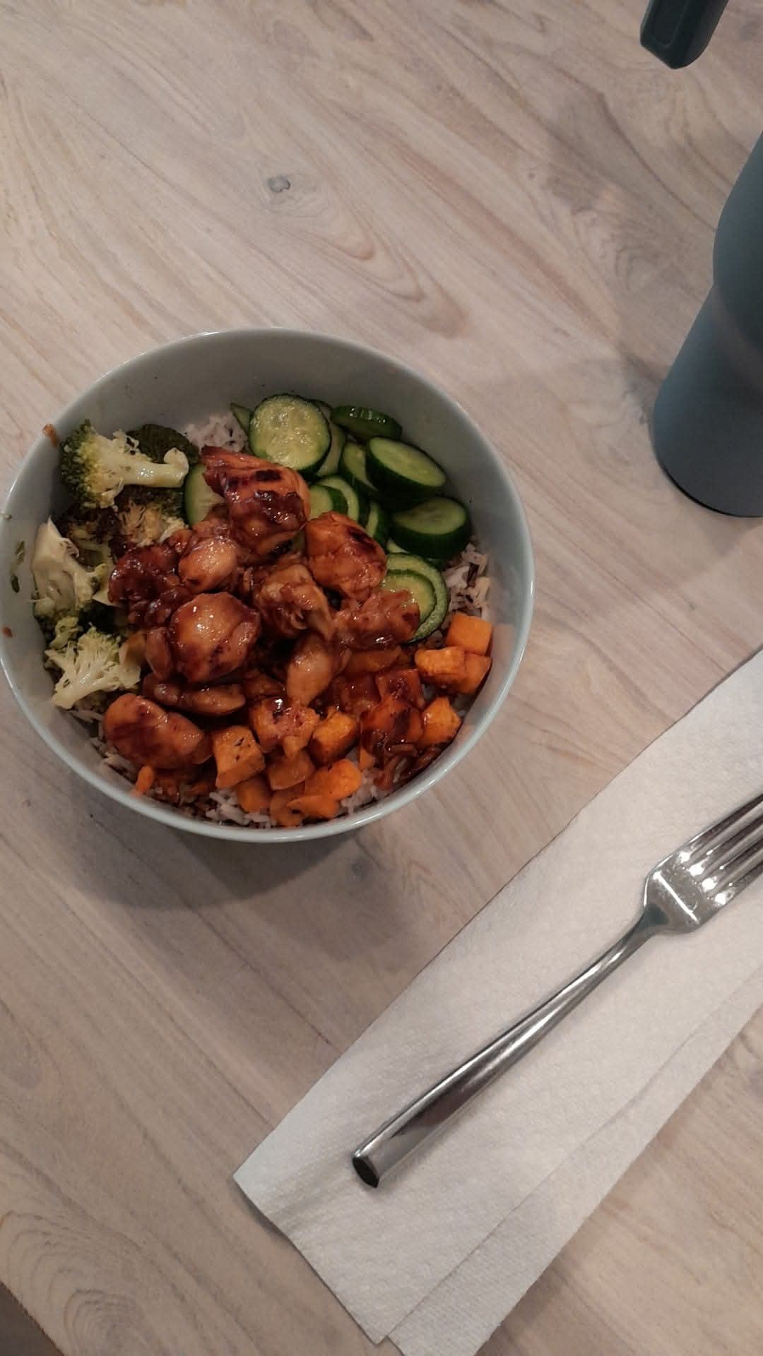 A roasted entrée served with vegetables