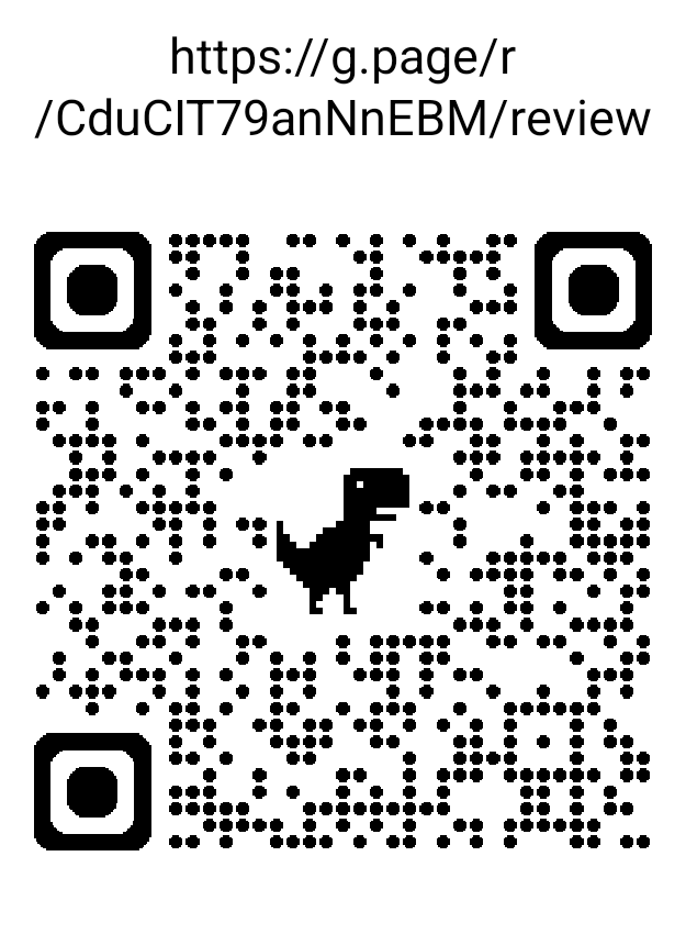 QR code for leaving a Google review for The Shared Spatula