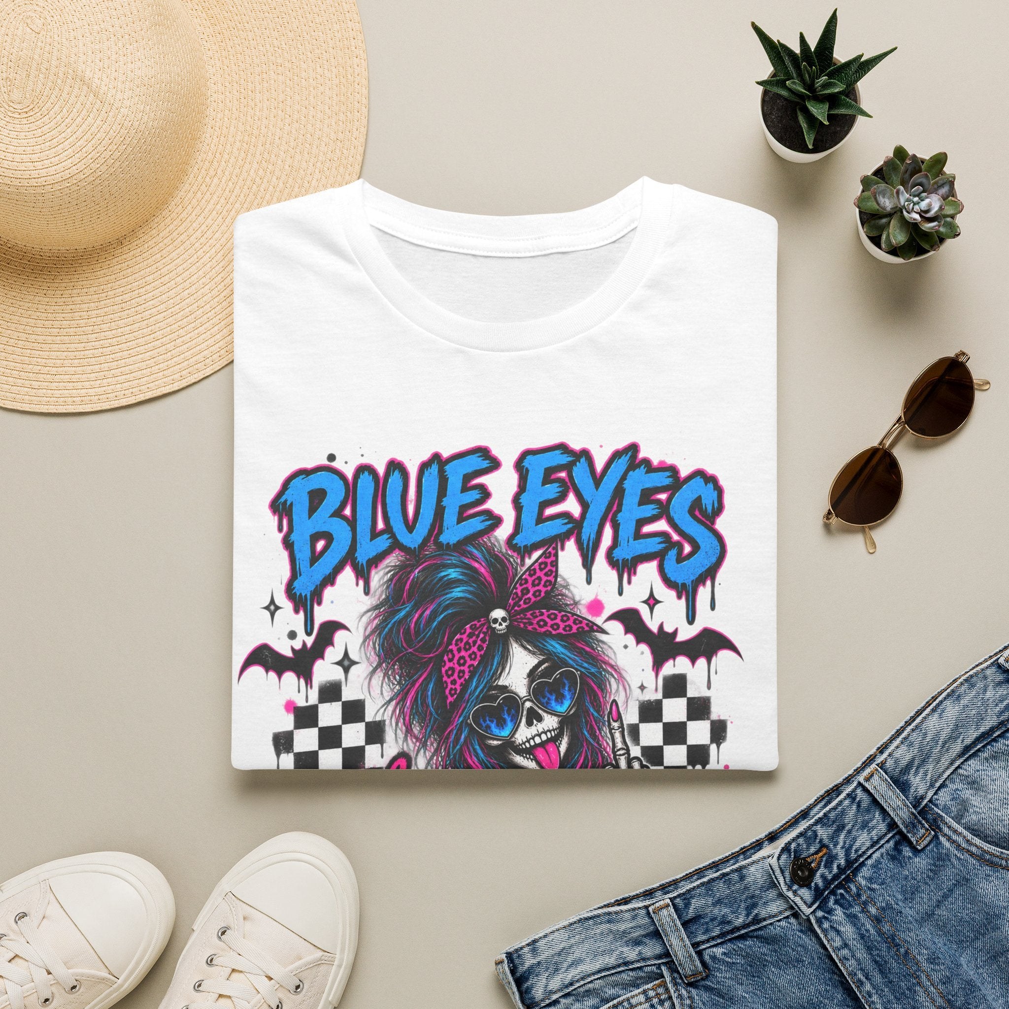 Blue Eyes, Thick Thighs & Mental Issues T-Shirt