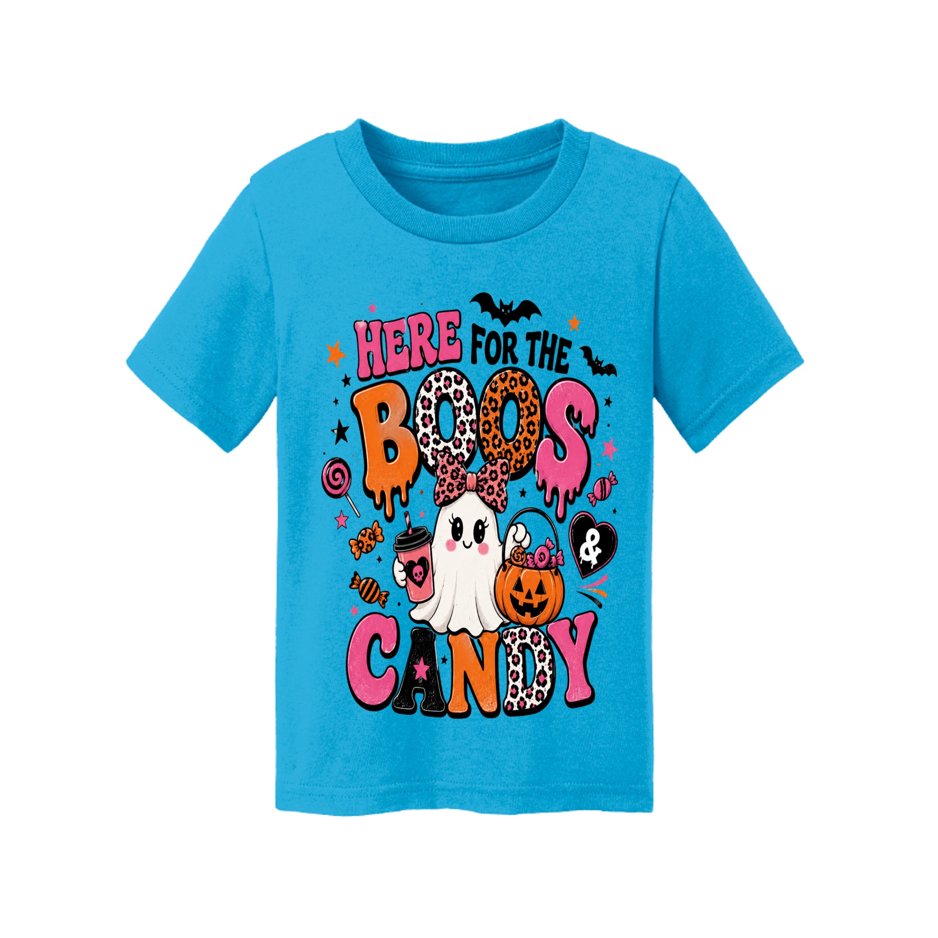 Here for the Boos & Candy Kids Halloween Tee